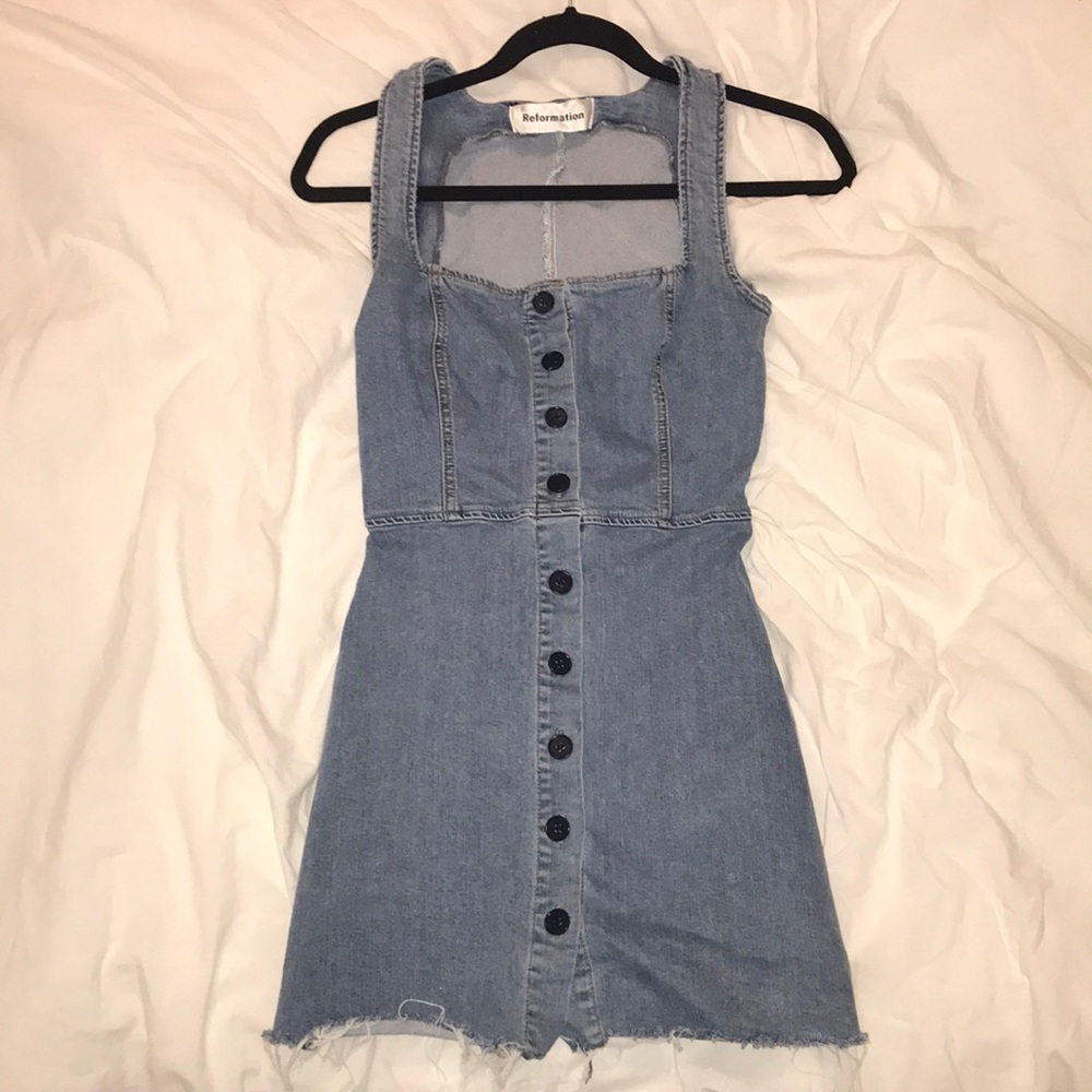 Reformation Lars Denim Dress